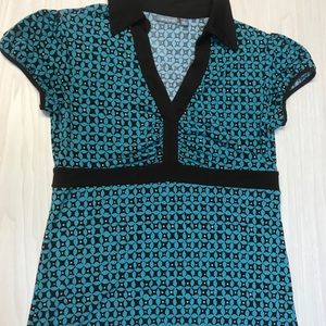 Brown/Aqua Top